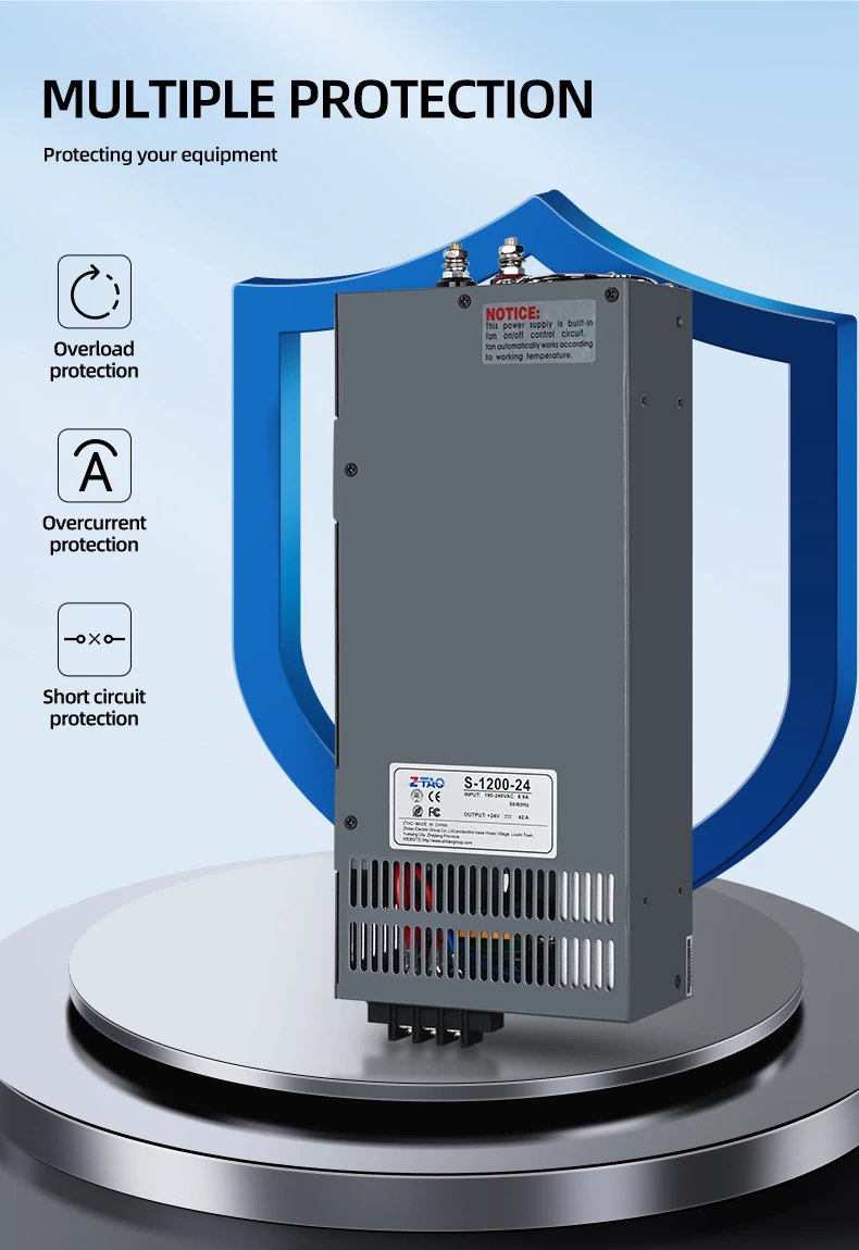 S Series Power Supply for Industrial Control Systems 15W-3000W 5v 12V 24V 48v Switching Power Supply Industrial Power Supply