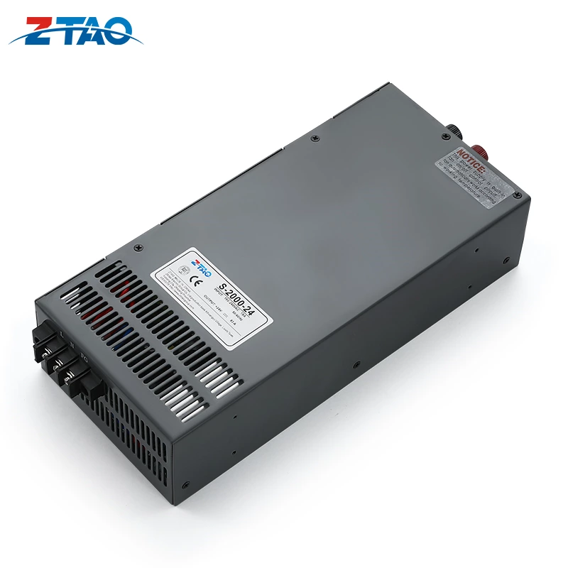 2000w 24v 83A Switching Power Supply Output Voltage and Current Adjustable Smps with LED Digital Display Psu S-2000-24