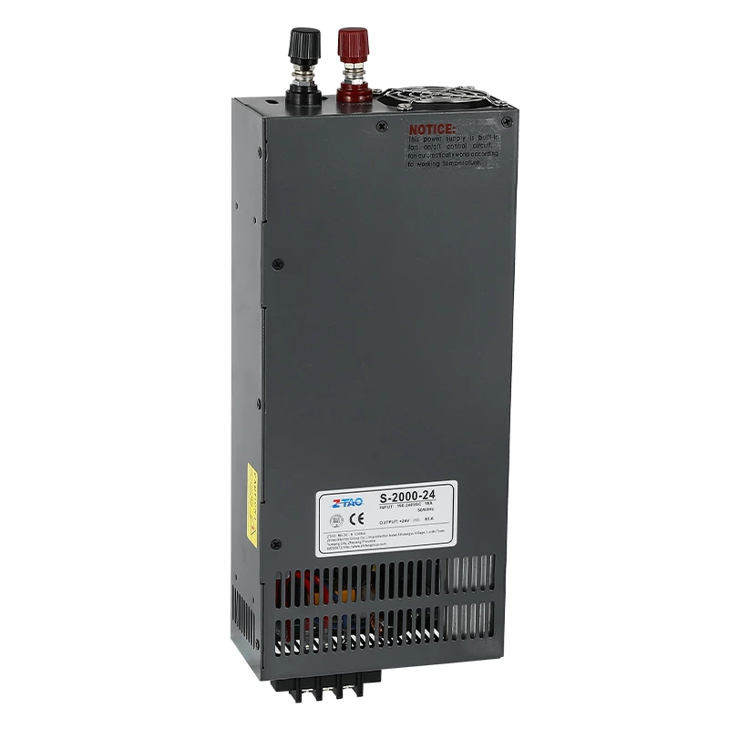 2000w 24v 83A Switching Power Supply Output Voltage and Current Adjustable Smps with LED Digital Display Psu S-2000-24