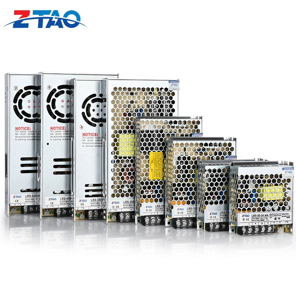 LRS Series Smps Cctv AC 110v 220v 35W 50W 75W 100W 150W 200W 350W 400W 600W Dc Switching Power Supply for Automation Equipment