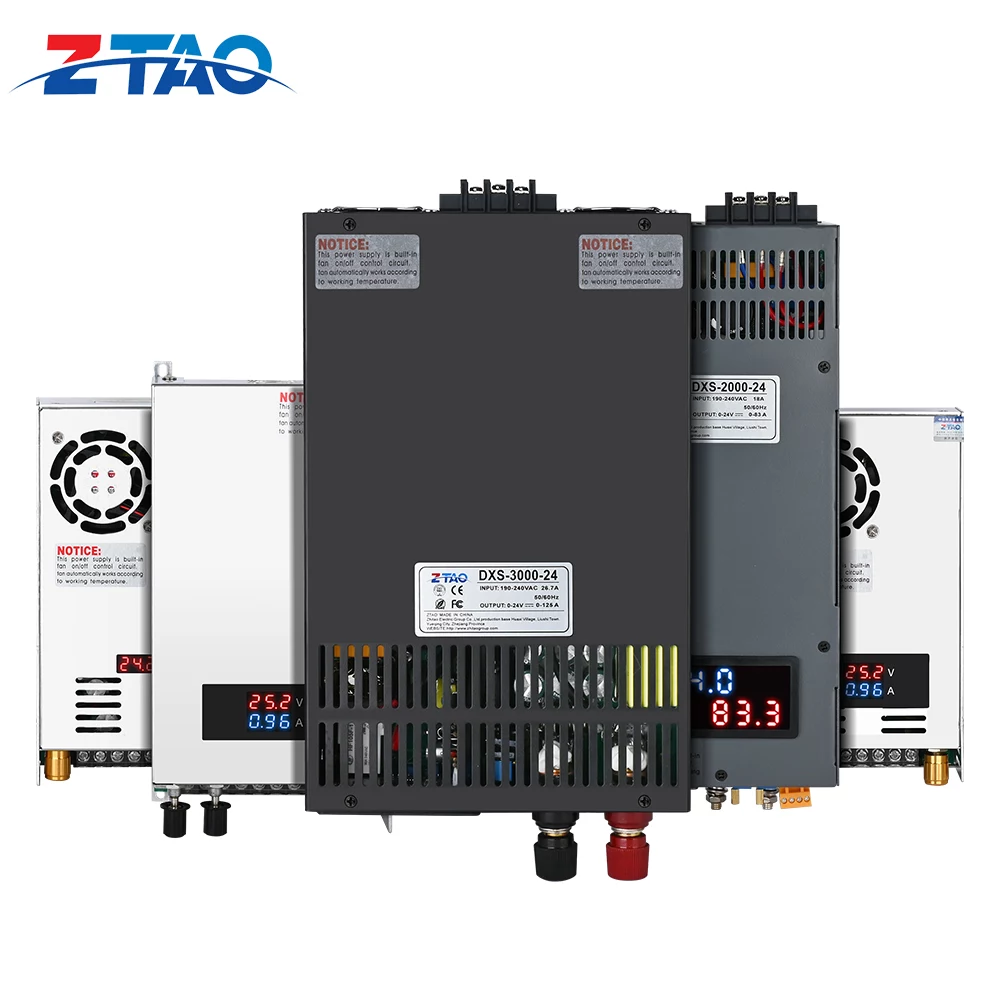 Ac to Dc Switching Power Supply 500W 800W 1000W 2000W 3000W with Digital Display Voltage Current Adjustable Smps 110v 220v