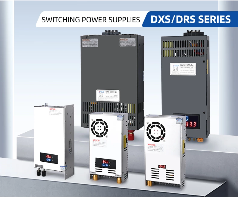 110V/220V/240V 15W-3000W Smps S/LRS/DR/HDR/NDR/EDR/MDR/SDR/WDR/DXS/MS Ac to Dc Industrial Power Supply 5V 12V 24V 48V Led Switching Power Supply