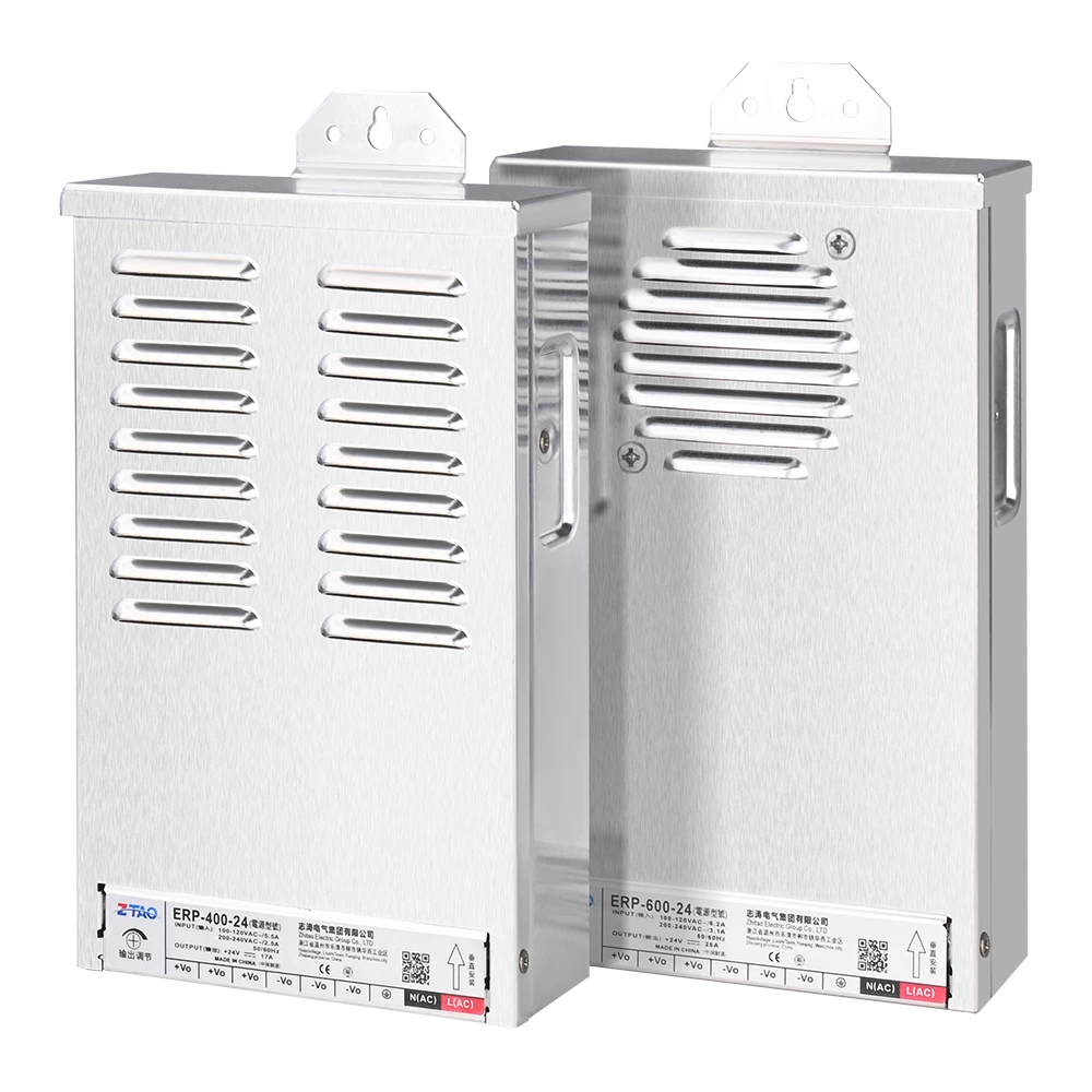 Outdoor Rainproof 24 Volt 400W LED Power Supply 12V 17 Amp Adapter Single Output Switching Converter Industry Use CE/FCC