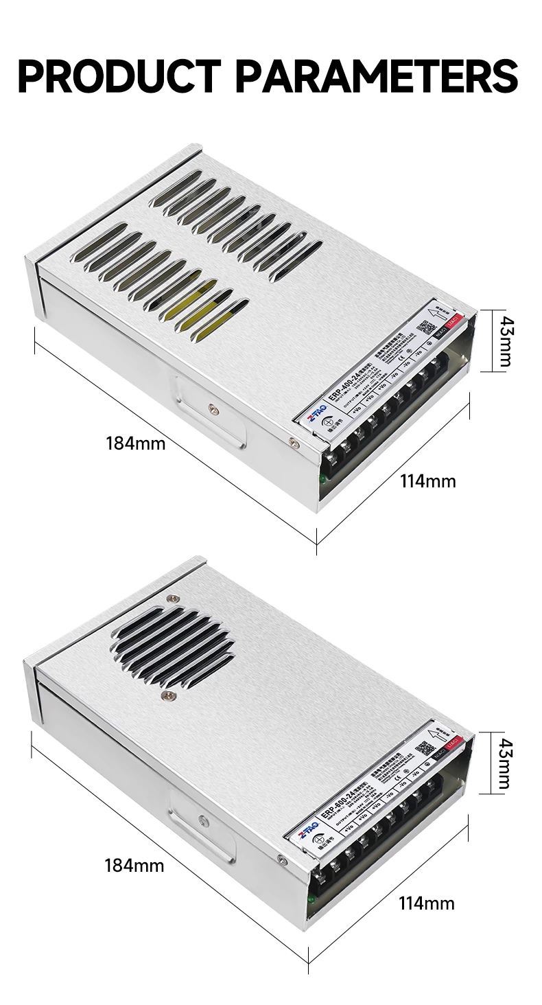 Outdoor Rainproof 24 Volt 400W LED Power Supply 12V 17 Amp Adapter Single Output Switching Converter Industry Use CE/FCC